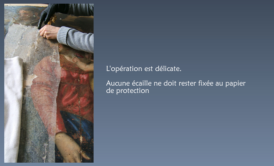 Tableau La Sainte Famille - Opération délicate