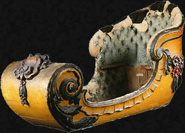 Restauration objet d'art - traineau